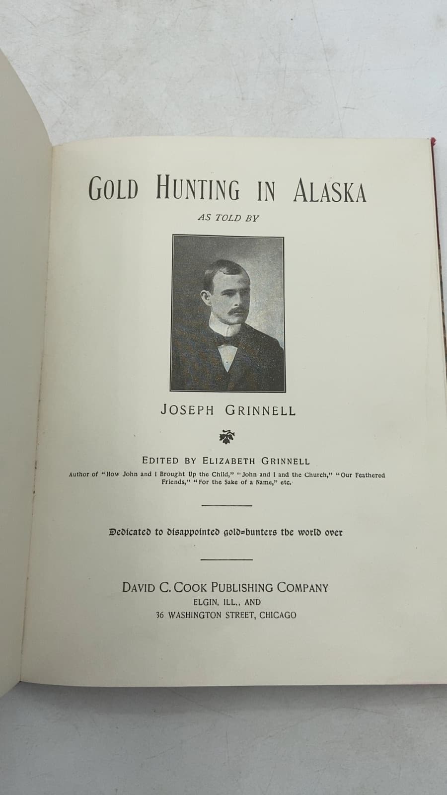 Gold Hunting in Alaska by Joseph Grinnell - title page