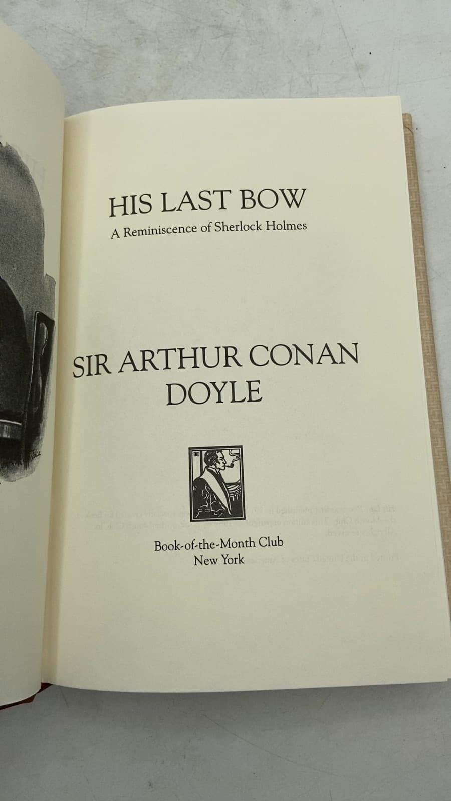 His Last Bow: A Reminiscence of Sherlock Holmes by Sir Arthur Conan Doyle - title page