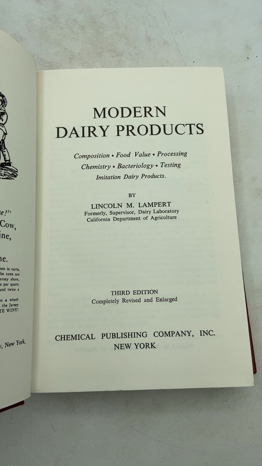 Modern Dairy Products by Lincoln M. Lampert - title page