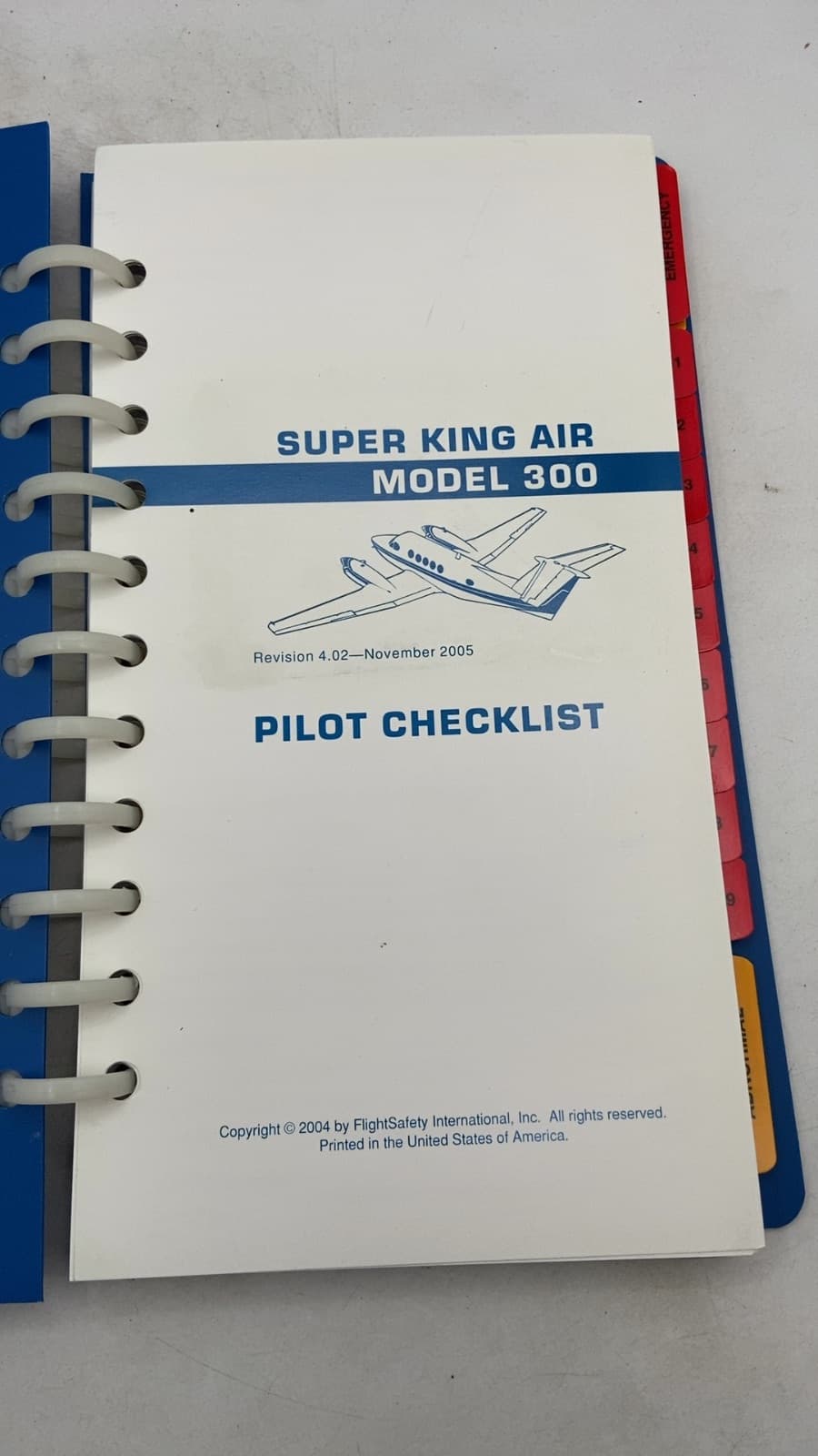 Super King AIR Model 300 Pilot Checklist - title page