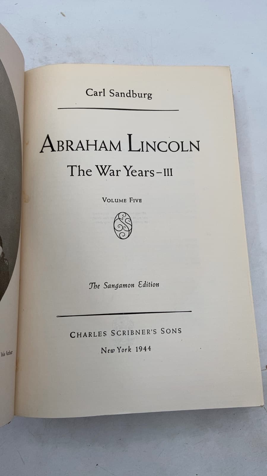 Abraham Lincoln: The War Years - III by Carl Sandburg - title page