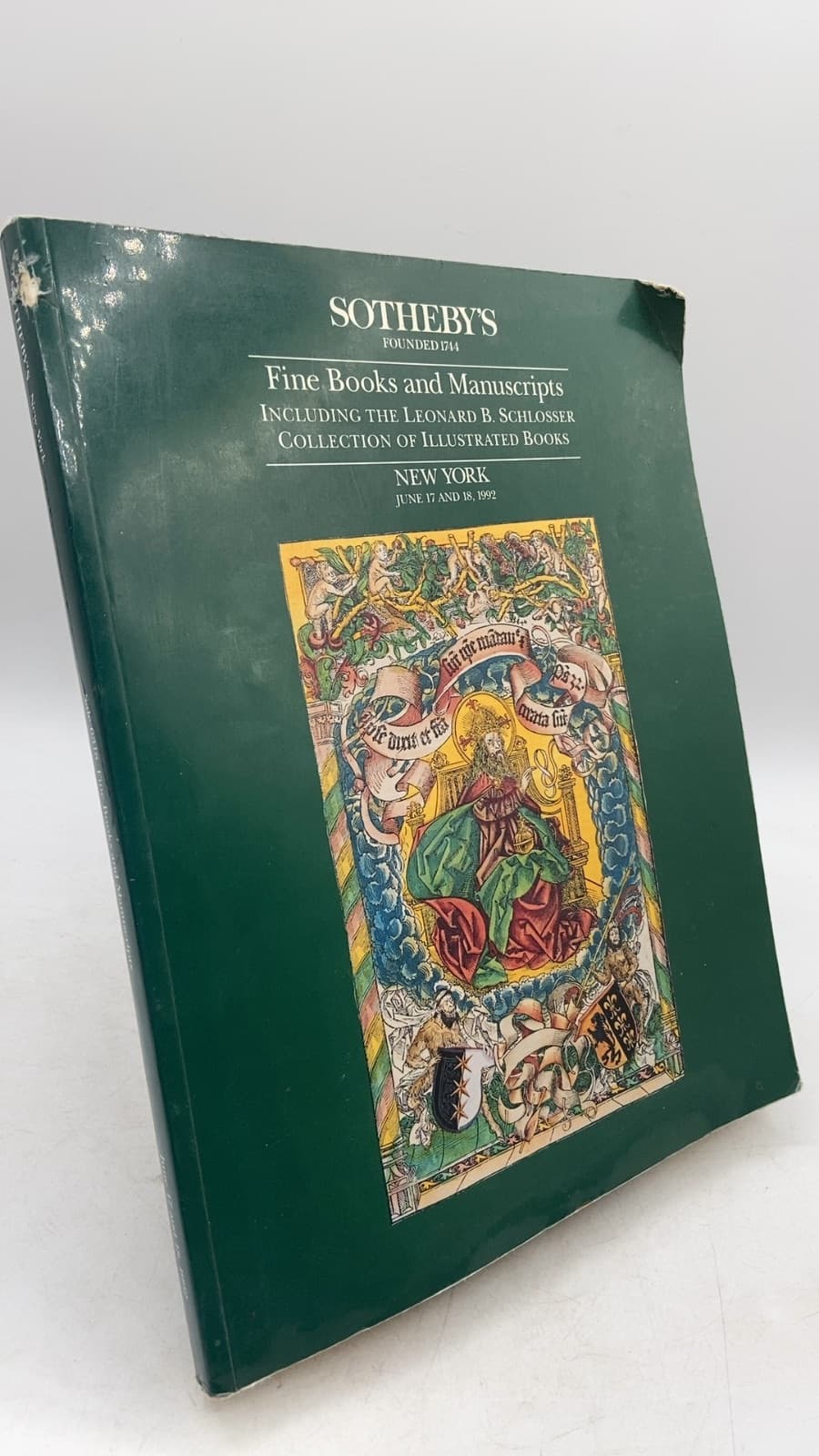 Fine Books and Manuscripts Including the Leonard B. Schlosser Collection of Illustrated Books by Sotheby's - front cover
