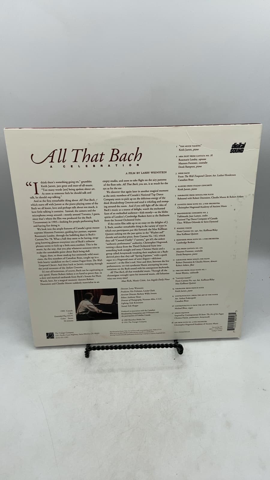 All That Bach: A Celebration by Larry Weinstein - title page