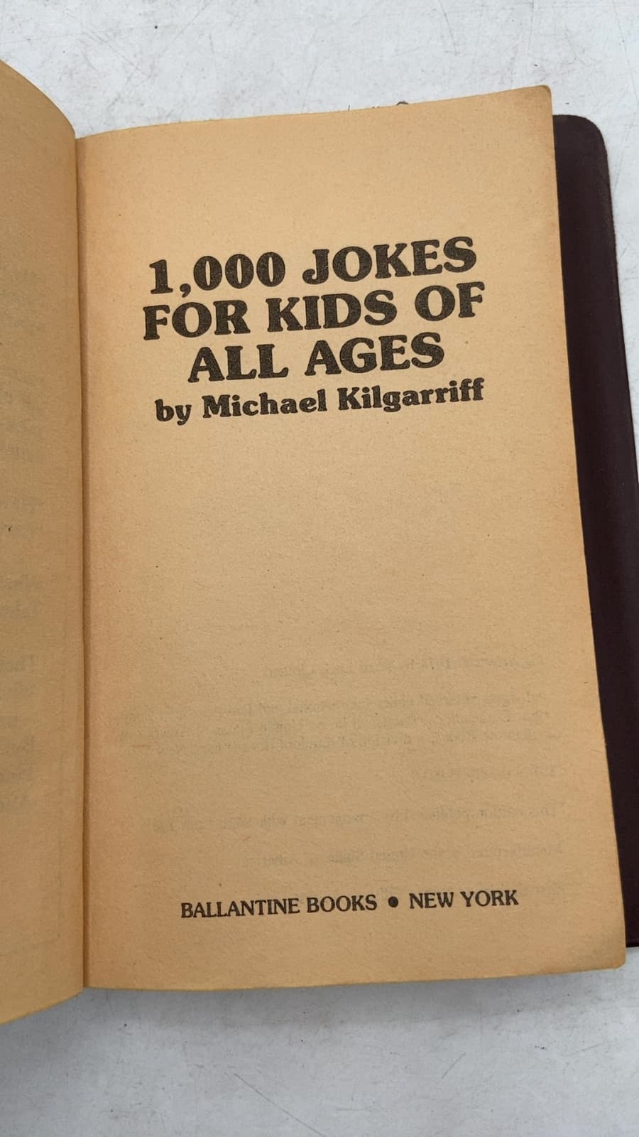 1,000 Jokes for Kids of All Ages by Michael Kilgarriff - title page