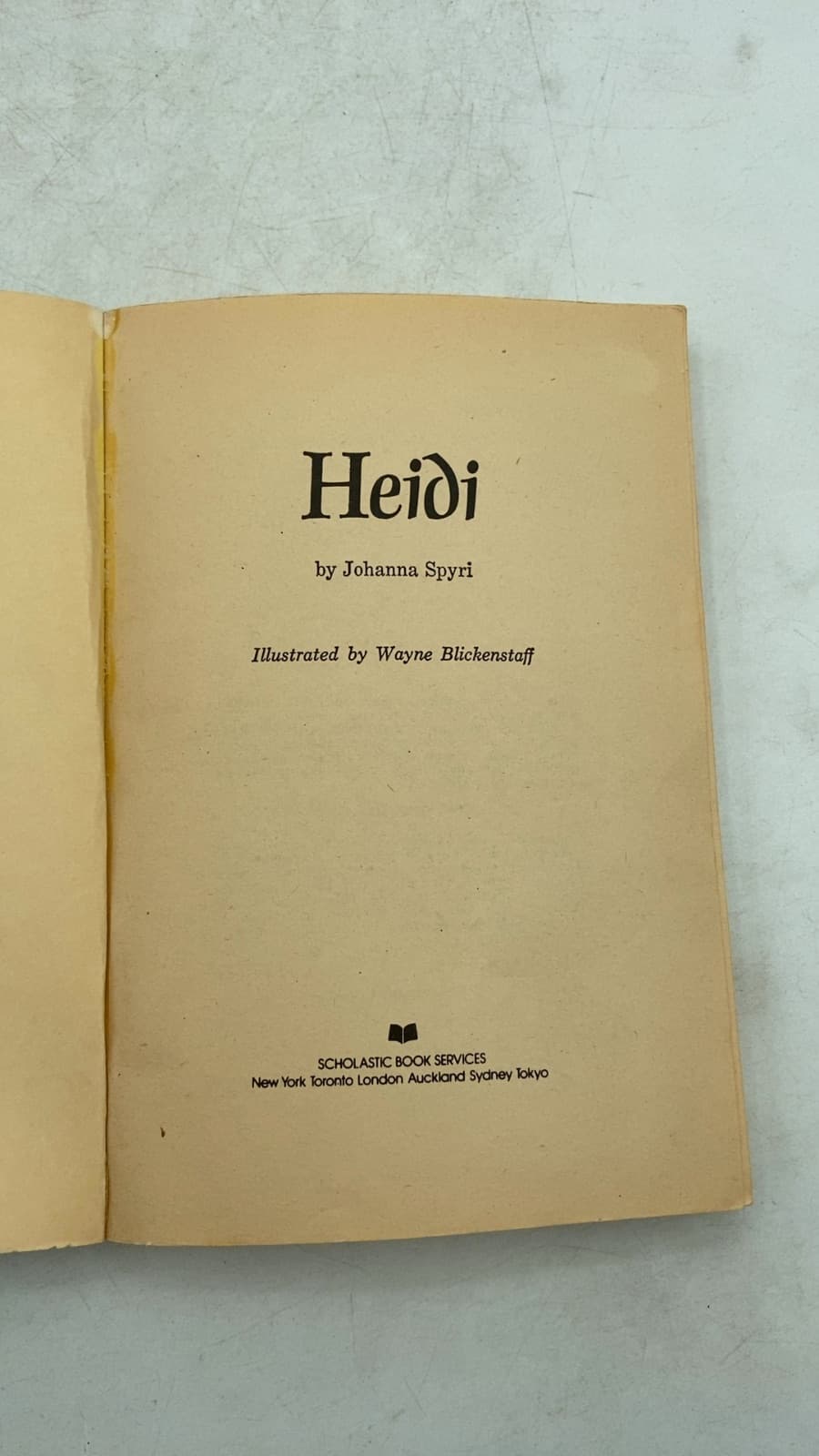 Heidi by Johanna Spyri - title page