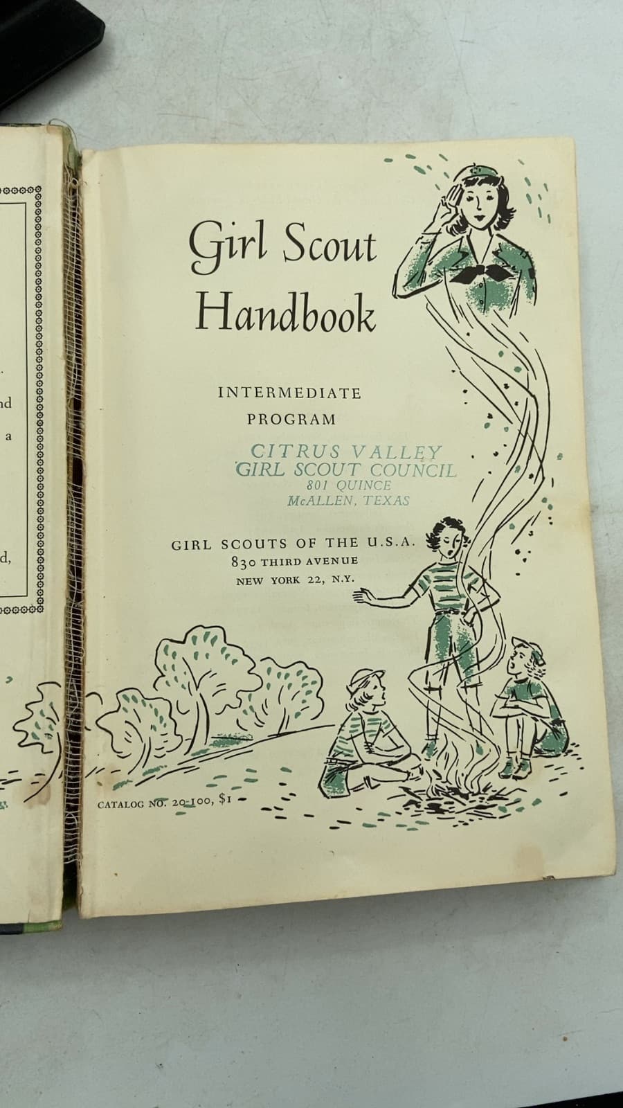Girl Scout Handbook: Intermediate Program by Girl Scouts of the U.S.A. - title page