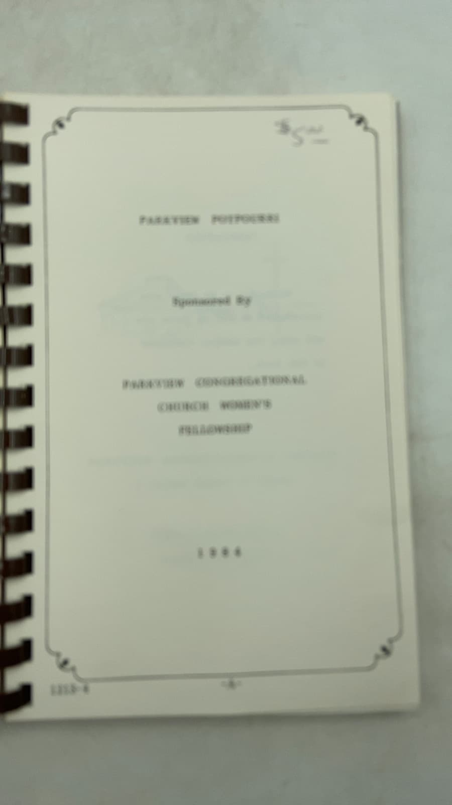 Parkview Potpourri by Parkview Congregational Church Women's Fellowship - title page