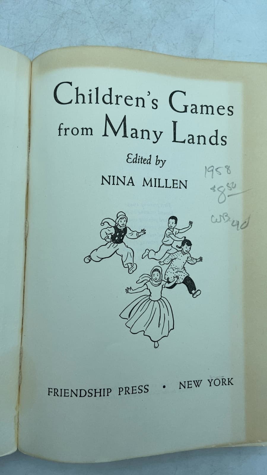 Children's Games from Many Lands by Nina Millen - title page