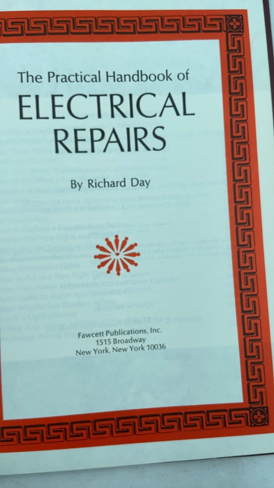 The Practical Handbook of Electrical Repairs by Richard Day - title page