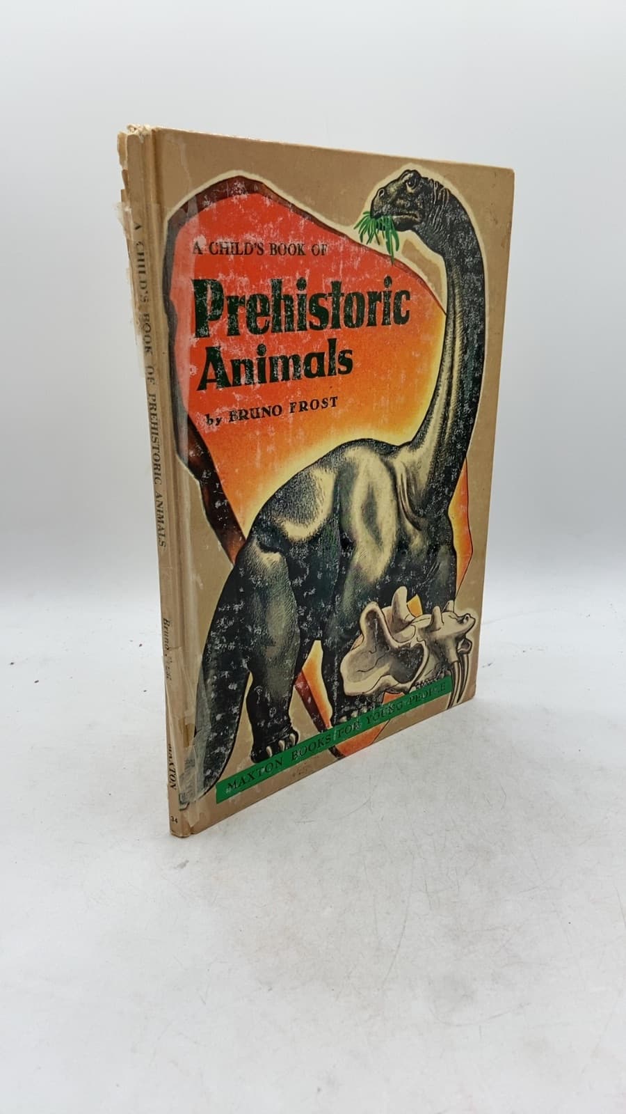 A Child's Book of Prehistoric Animals by Bruno Frost - front cover