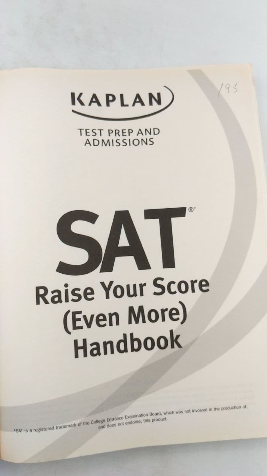 SAT Raise Your Score (Even More) Handbook - title page