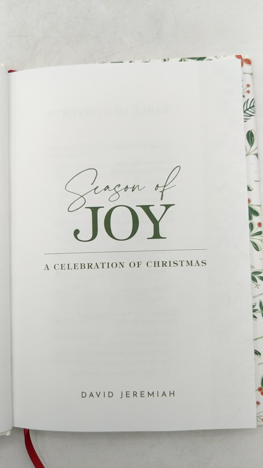 Season of Joy: A Celebration of Christmas by David Jeremiah - title page