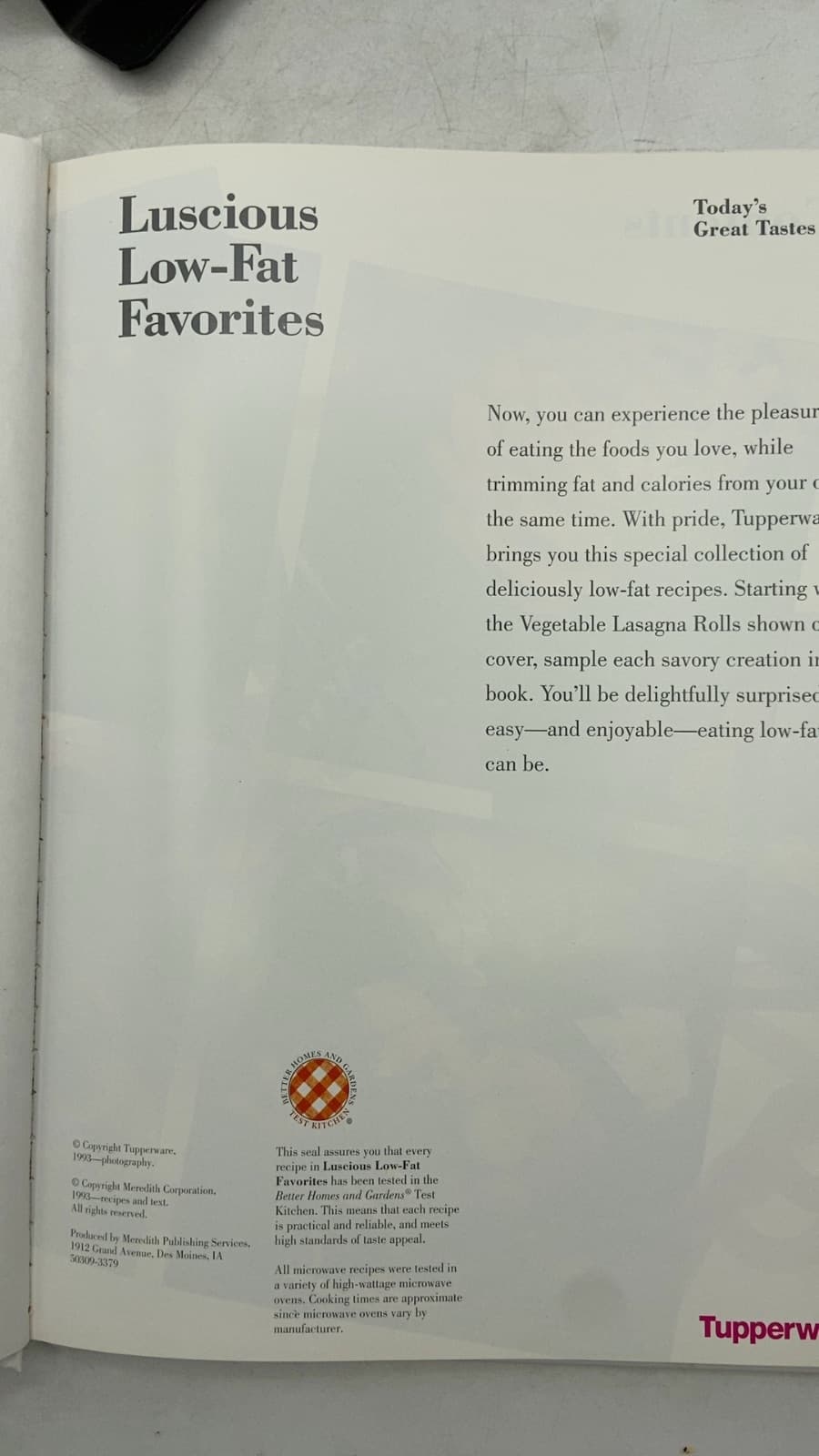 Luscious Low-Fat Favorites - title page