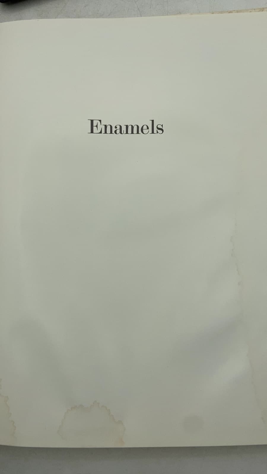 Enamels - title page