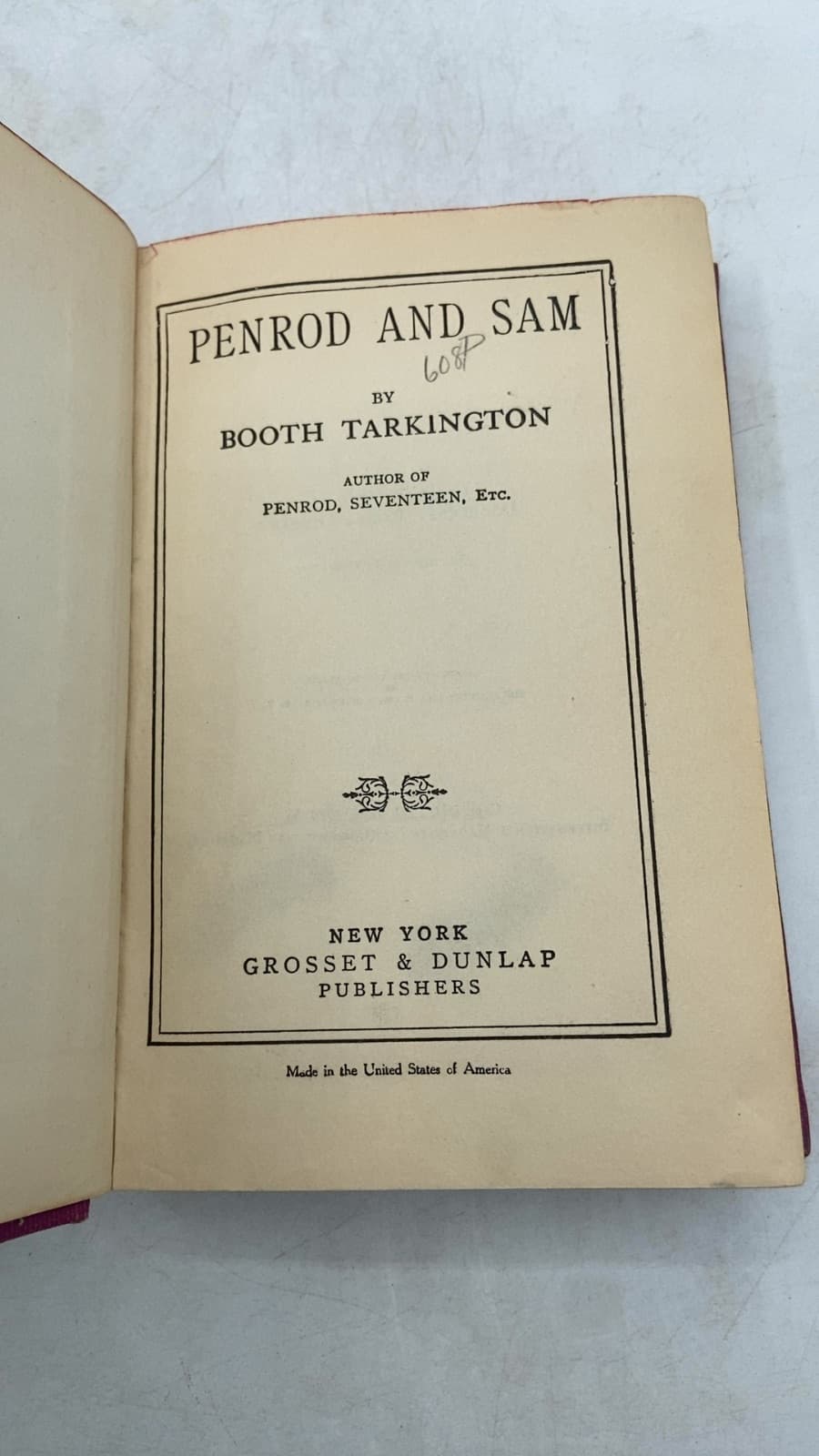 Penrod AND SAM by Booth Tarkington - title page