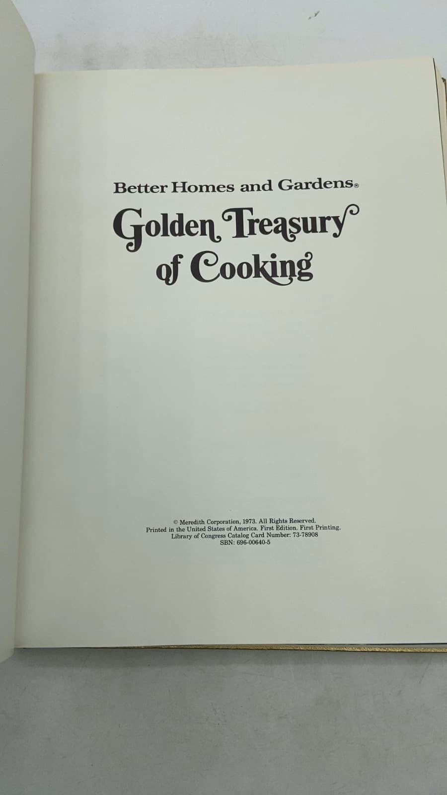 Better Homes and Gardens Golden Treasury of Cooking - title page