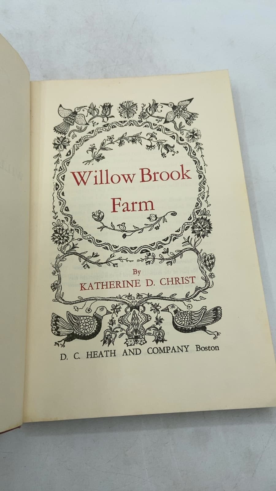 Willow Brook Farm by Katherine D. Christ - title page