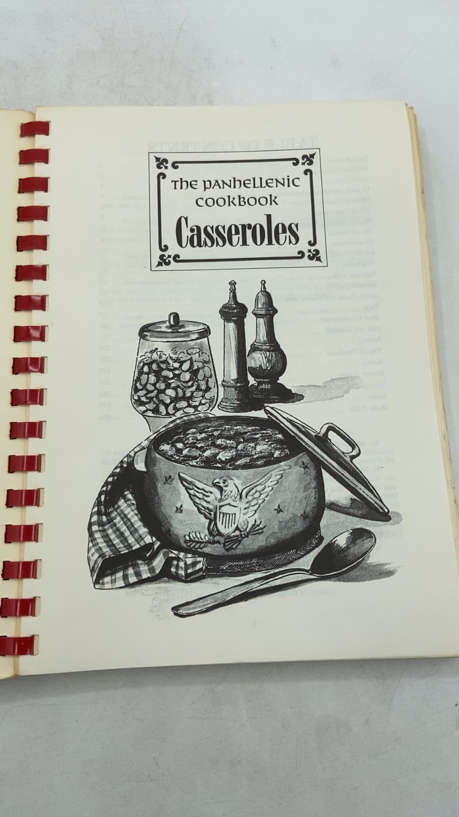 The Panhellenic Cookbook: Casseroles - title page