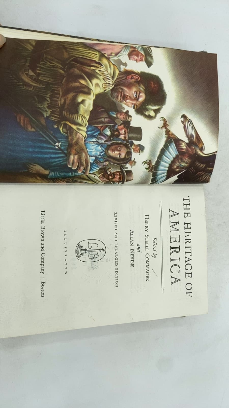 The Heritage of America by Henry Steele Commager and Allan Nevins - title page