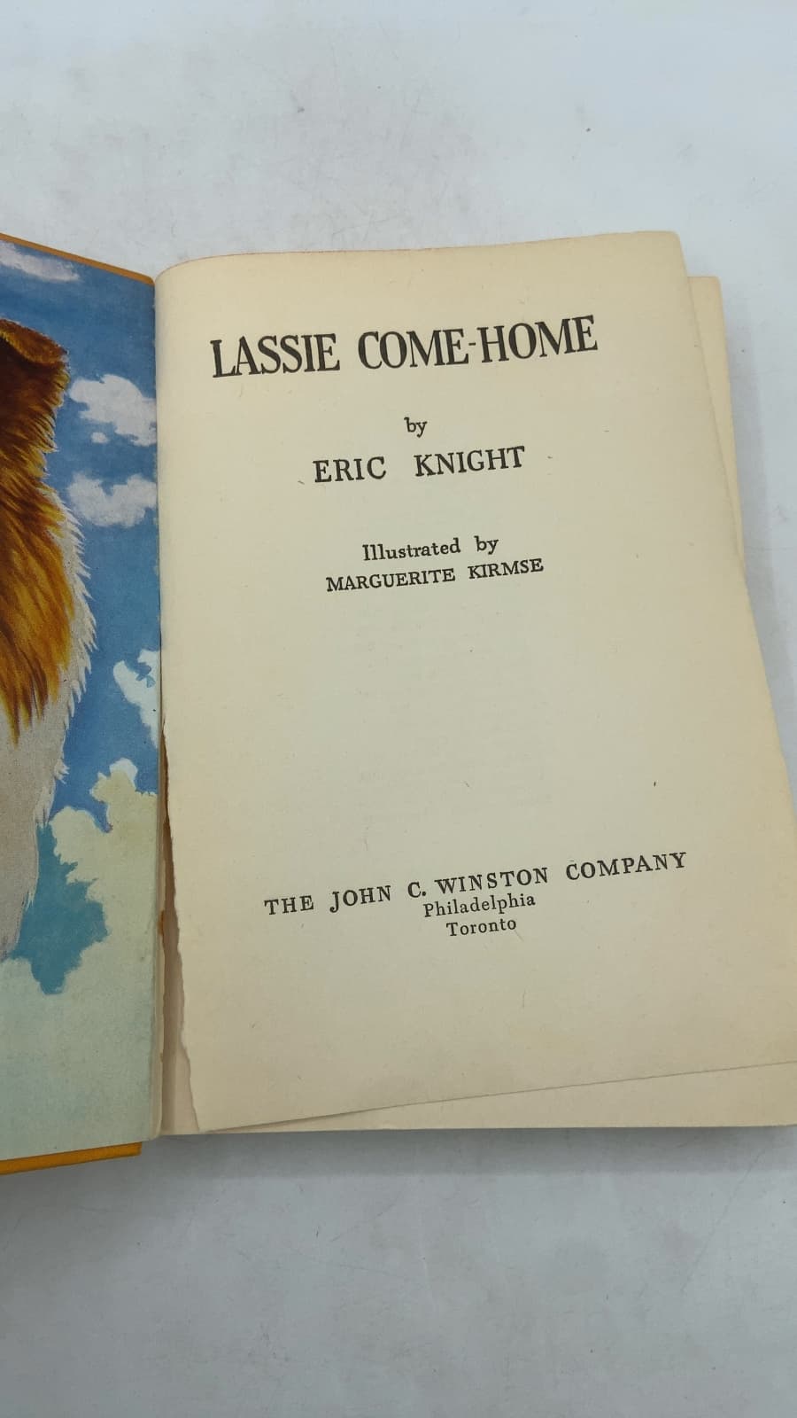 Lassie Come-Home by Eric Knight - title page