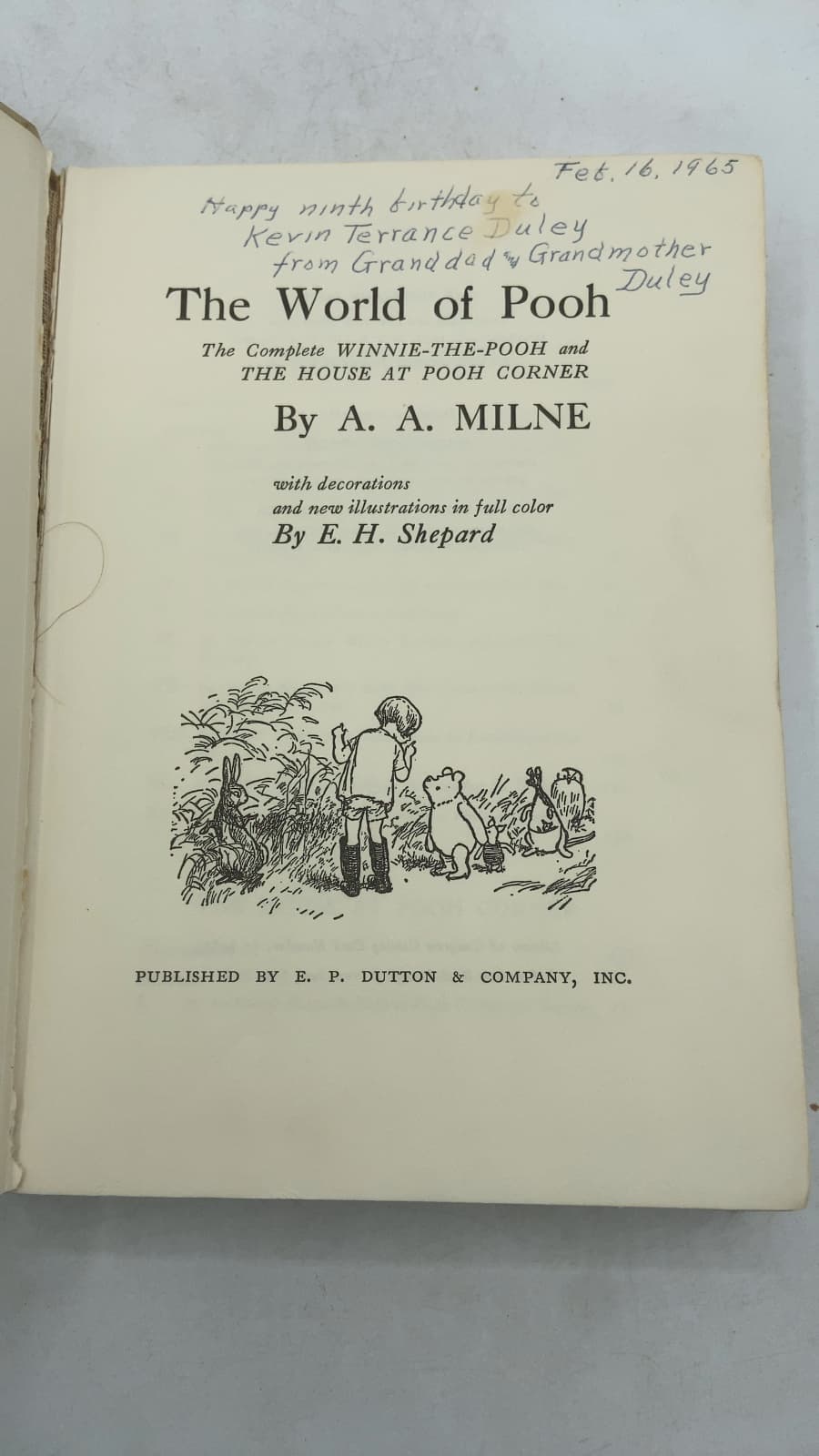 The World of Pooh by A. A. Milne - title page