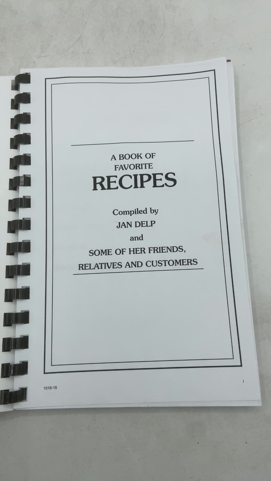 Recipes to Remember from Jan's Restaurant by Jan Delp - title page