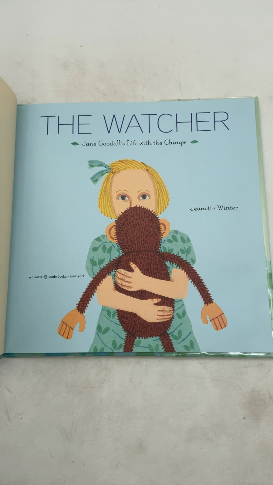 The Watcher: Jane Goodall's Life with the Chimps by Jeanette Winter - title page