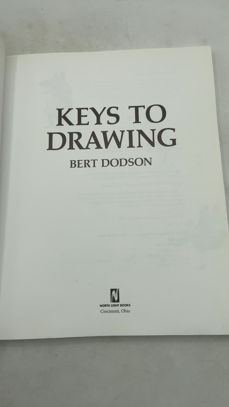 Keys to Drawing by Bert Dodson - title page