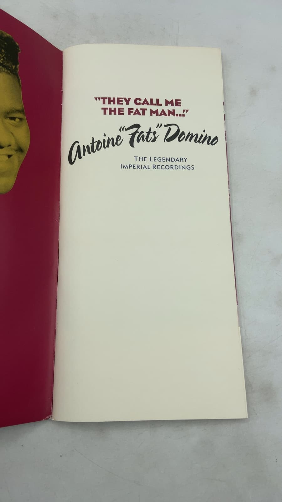 "They Call Me The Fat Man..." Antoine "Fats" Domino: The Legendary Imperial Recordings by Antoine "Fats" Domino - title page