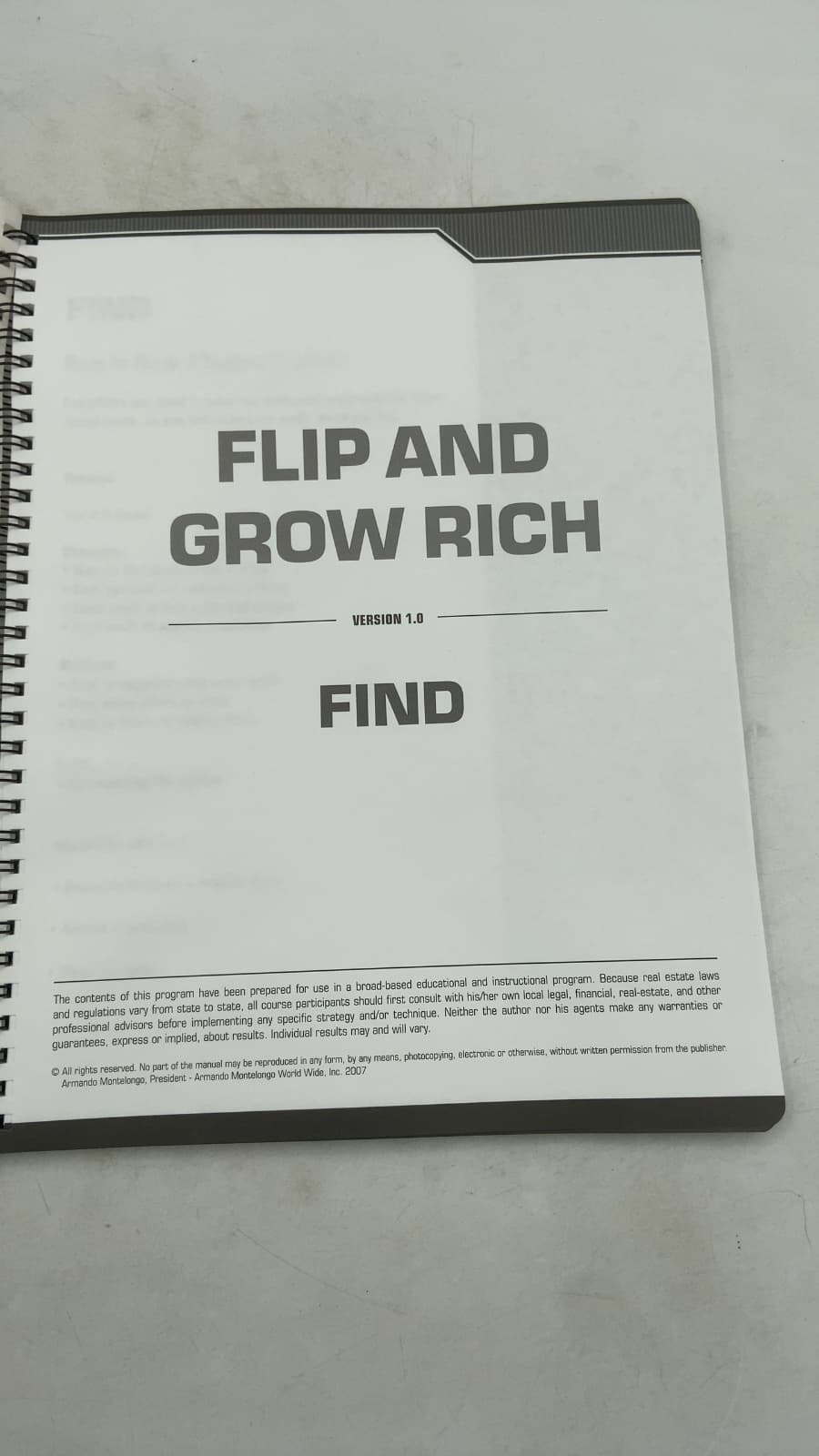 Flip and Grow Rich: Volume Two by Armando Montelongo - title page