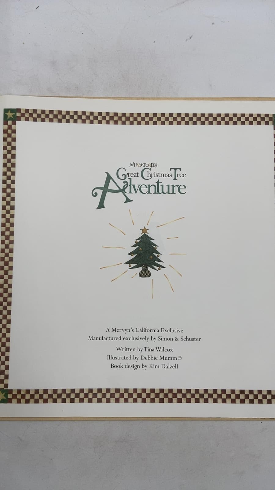 Mummford's Great Christmas Tree Adventure by Tina Wilcox - title page