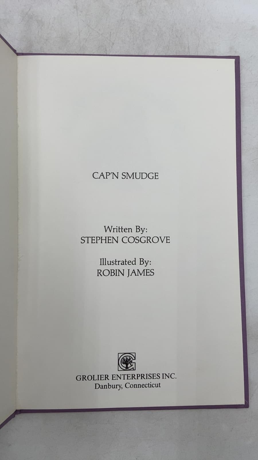 Cap'n Smudge by Stephen Cosgrove - title page