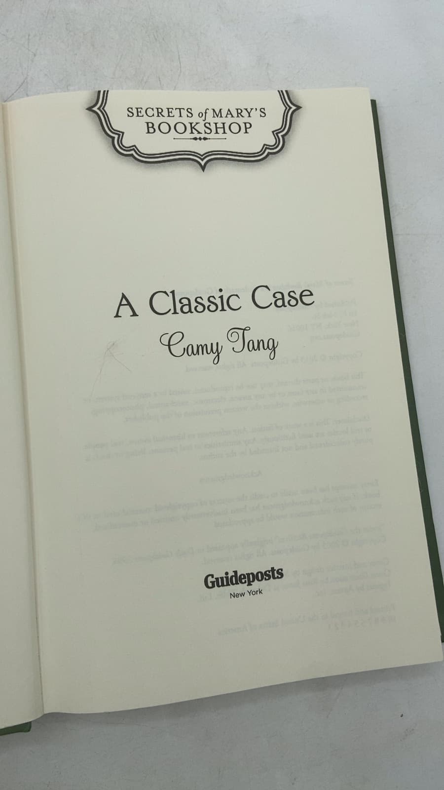 A Classic Case by Camy Tang - title page