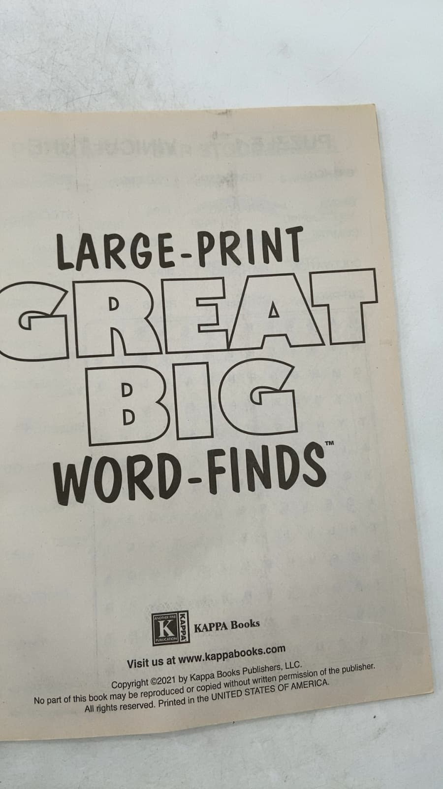 1 Large Print Great Big Word-Finds Volume 156 - title page