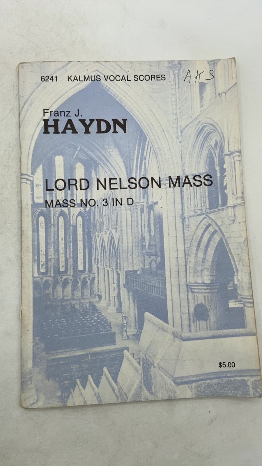 Lord Nelson Mass Mass No. 3 in D by Franz J. Haydn - title page