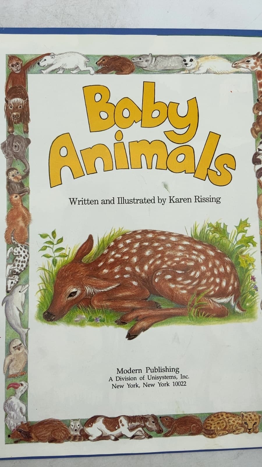 Baby Animals by Karen Rissing - title page