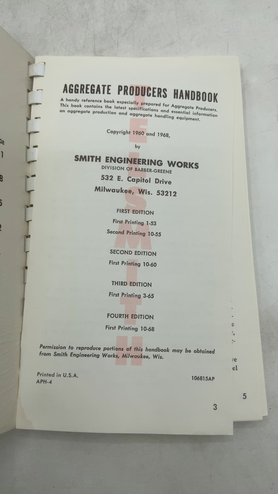 Aggregate Producers Handbook - title page