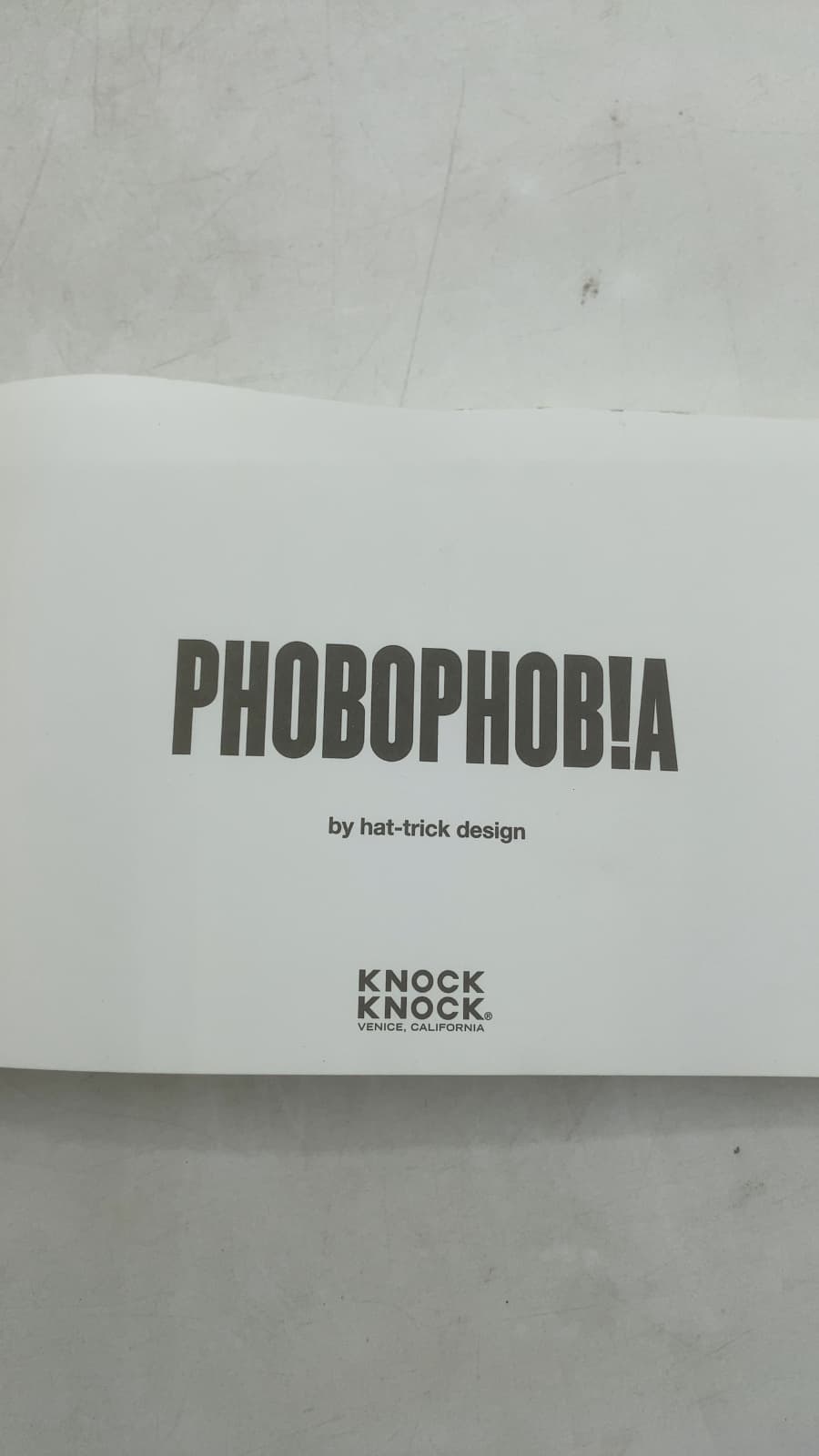 Phobophobia: A visual compendium of things that scare us by hat-trick design - title page