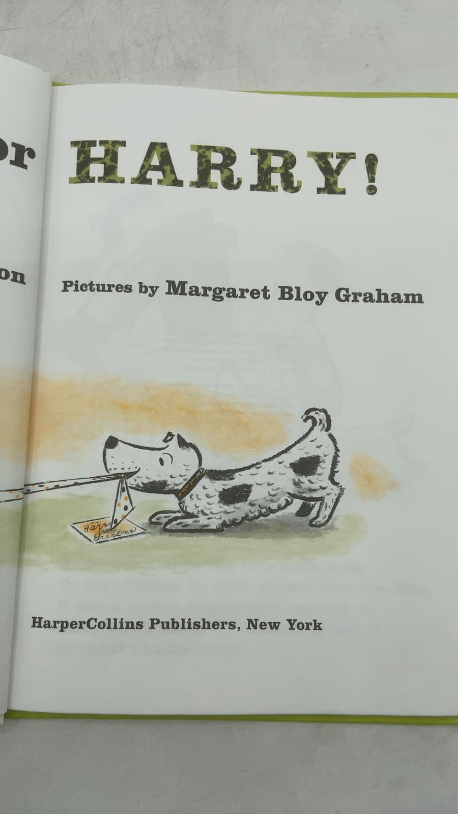 No Roses for Harry! by Gene Zion - title page