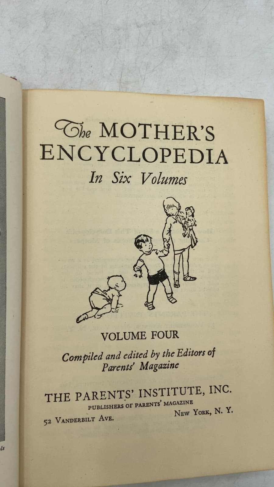 The Mother's Encyclopedia, Volume Four by The Editors of Parents' Magazine - title page