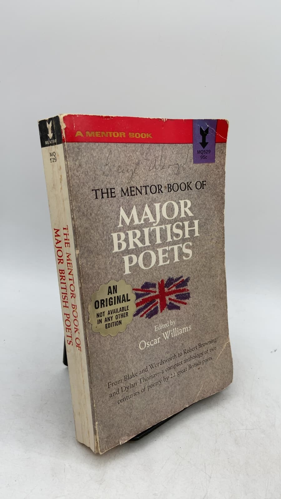 The Mentor Book of Major British Poets by Oscar Williams - front cover