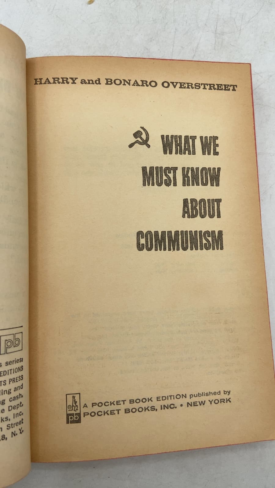 What We Must Know About Communism by Harry and Bonaro Overstreet - title page