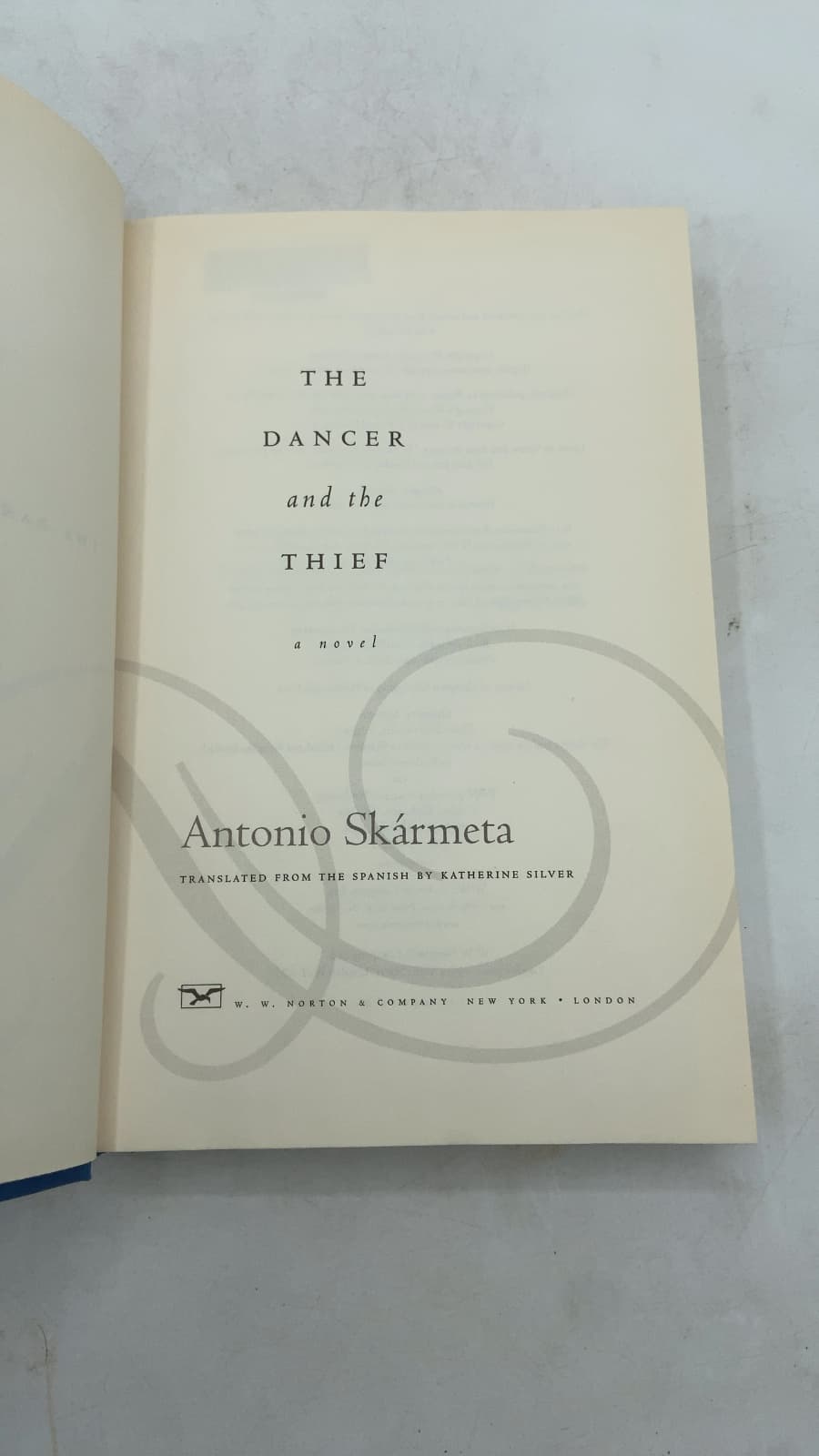 The Dancer and the Thief by Antonio Skármeta - title page