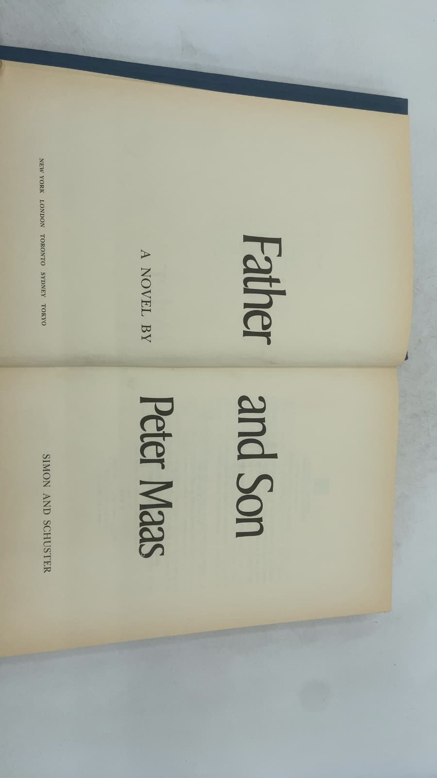 Father and Son by Peter Maas - title page