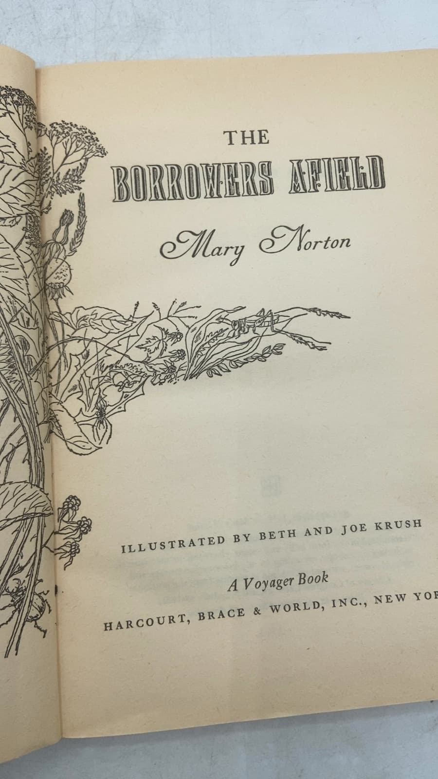The Borrowers Afield by Mary Norton - title page