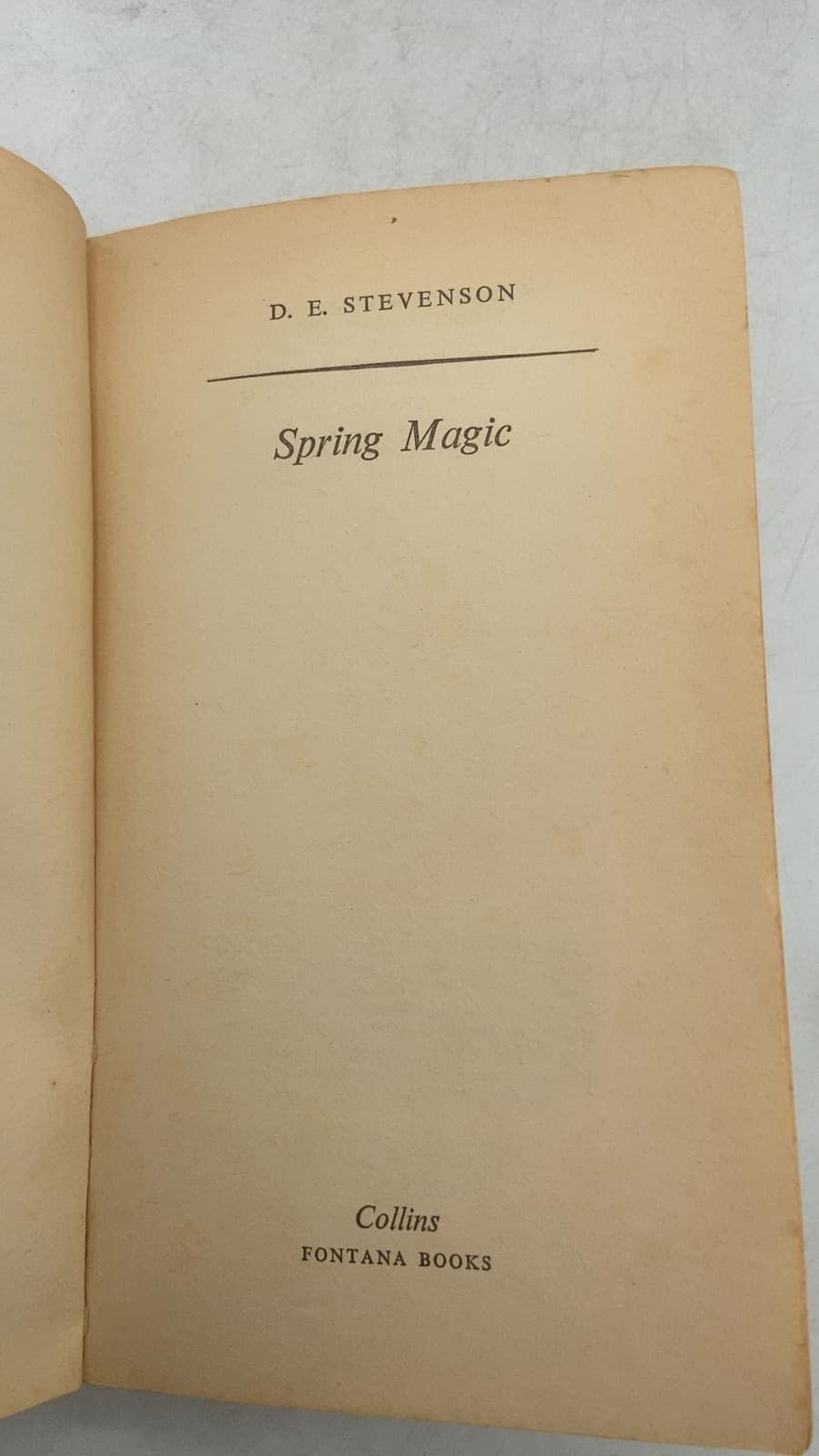 Spring Magic by D. E. Stevenson - title page