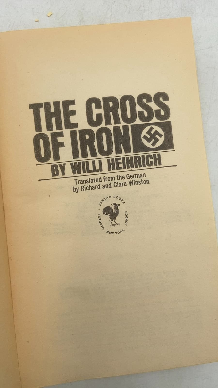 The Cross of Iron by Willi Heinrich - title page