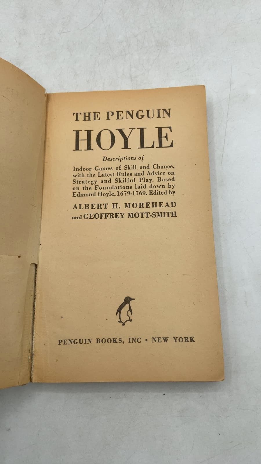 THE Penguin Hoyle by Albert H. Morehead and Geoffrey Mott-Smith - title page