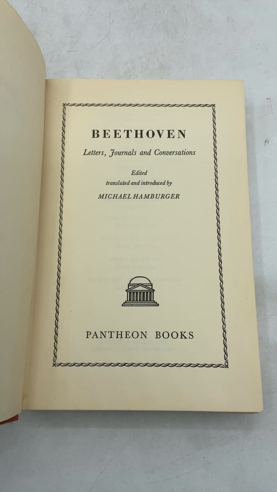 Beethoven: Letters, Journals and Conversations by Michael Hamburger - title page