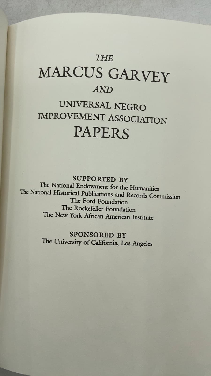 Marcus Garvey: Life and Lessons by Robert A. Hill, Barbara Bair - title page